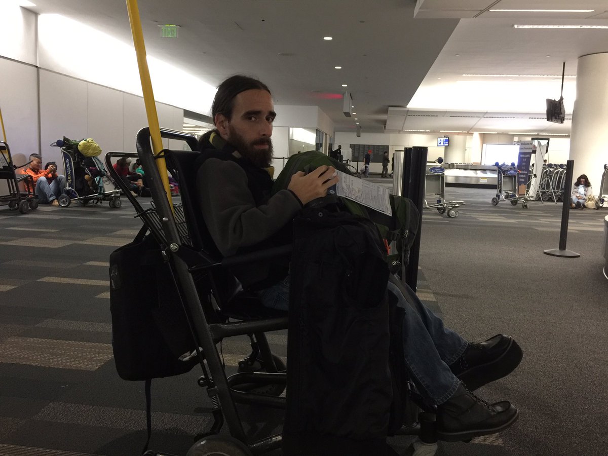 JMurdar's tweet photo. #PWD #PWDrightsmatter #wowair #humanorluggage? #humiliation #neveragain #SFO #civilrightsviolation #ADA https://t.co/E7Bqq6rYKK
