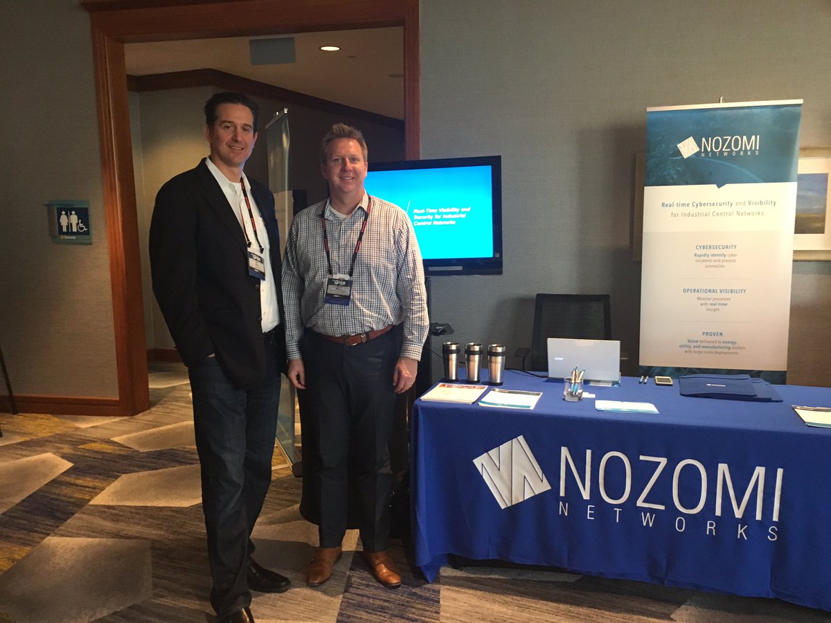 kenjhans's tweet photo. Ken and Darren From @TrellisEnergy at the @nozominetworks Booth ready to talk cyber security for ICS. #ICSConferenceAtlanta https://t.co/mOJp452FBm