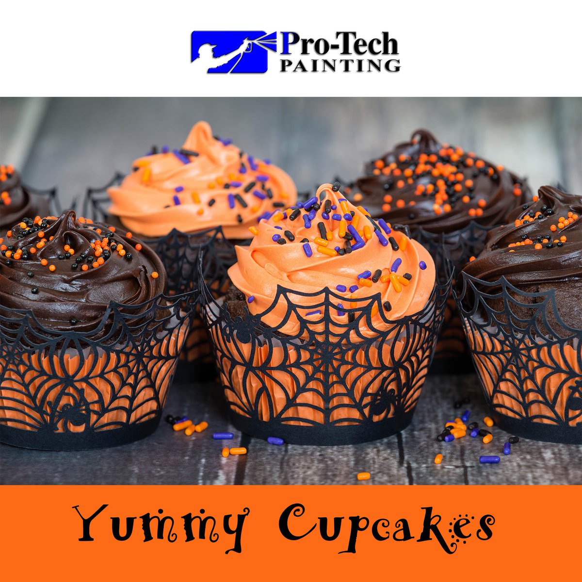 Protechpaintco's tweet image. #Halloween treats that everyone will love: cupcake recipes from allrecipes. Time to start baking! #protechfun ow.ly/sjID305pyss