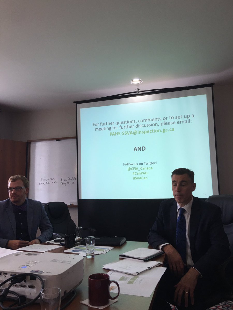 With COHA meeting @CFIA_Canada and discussing the development of A National Strategy to Safeguard Plant and Animal Health in Canada.