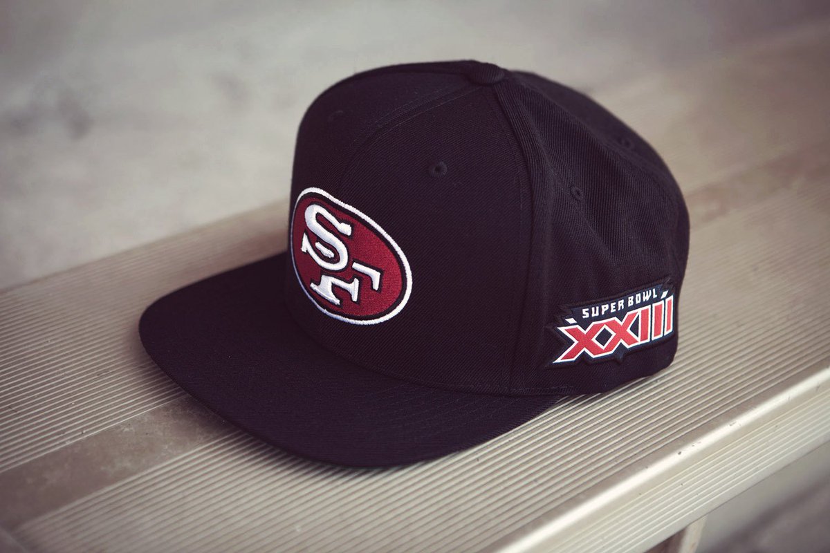 Mitchell & Ness on Twitter: 'SF  SBXXIII @49ers @nfl New NFL Super Bowl  Snapbacks #SBXXIII #SuperBowl    / X
