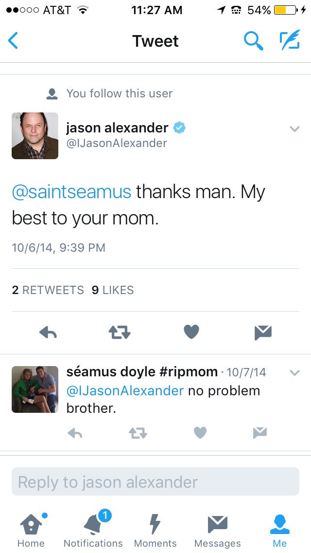 saintseamus's tweet image. Just want to thank @IJasonAlexander for his work to try and destroy Scleroderma. Jason: my Mom just passed but we can still #CureScleroderma