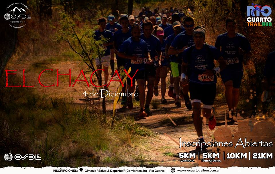 Se viene otra Espectacular Carrera #ElChacay 04-12-16