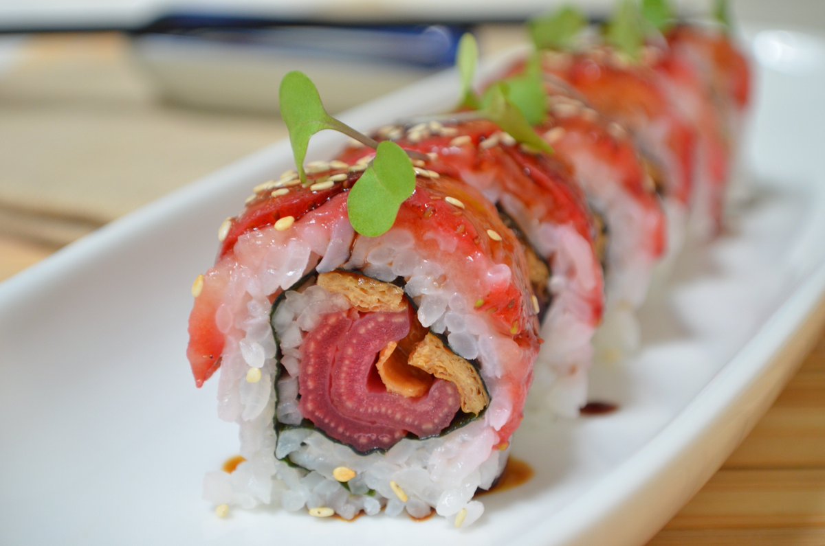 Fun Fact: Vegetarian Sushi Secrets is over 90% vegan. a.co/0ZP7mLs #vegan #sushi #cookbook