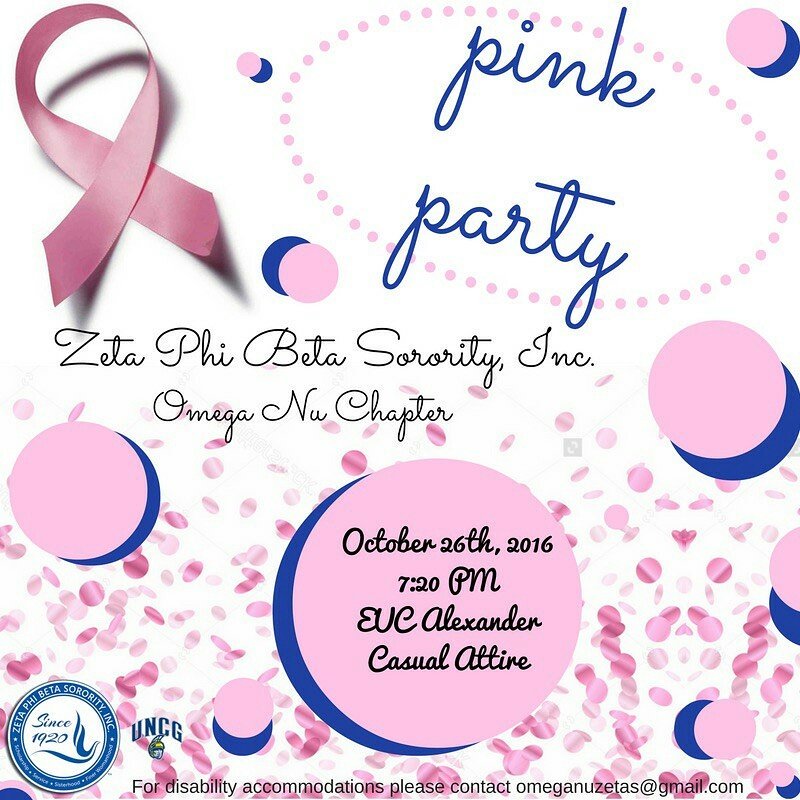 Don't forget to come out to our Pink Party tomorrow!