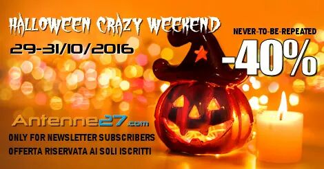 Antenne27_com's tweet photo. https://t.co/2X8BBsLsuP Halloween Crazy Weekend -40% discounts for subscribers!
#antenne #27mhz #dx #dx27 #smartech
https://t.co/dZNkBKcWx4 https://t.co/RIBdyEJYB4