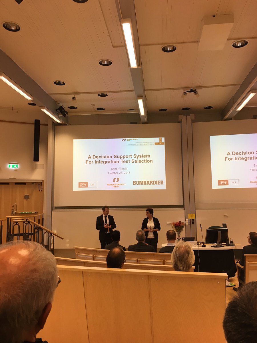 H__E__J's tweet image. Today our collegue Sahar Tahvili is defending her licentiate thesis #integration_testing
