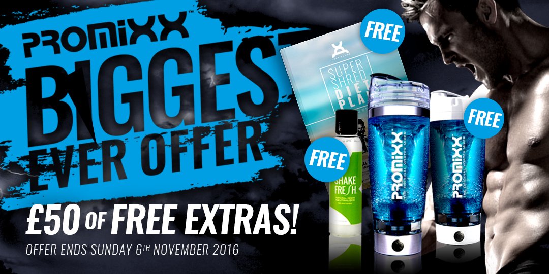 promixx's tweet photo. 🎉 24 Hour COMPETITION 🎉 Win our BIGGEST OFFER EVER worth over £90! #RT to enter! https://t.co/m6Xd3ayoMr #win #competition #fitfam #muscle https://t.co/IBh1JK90LJ