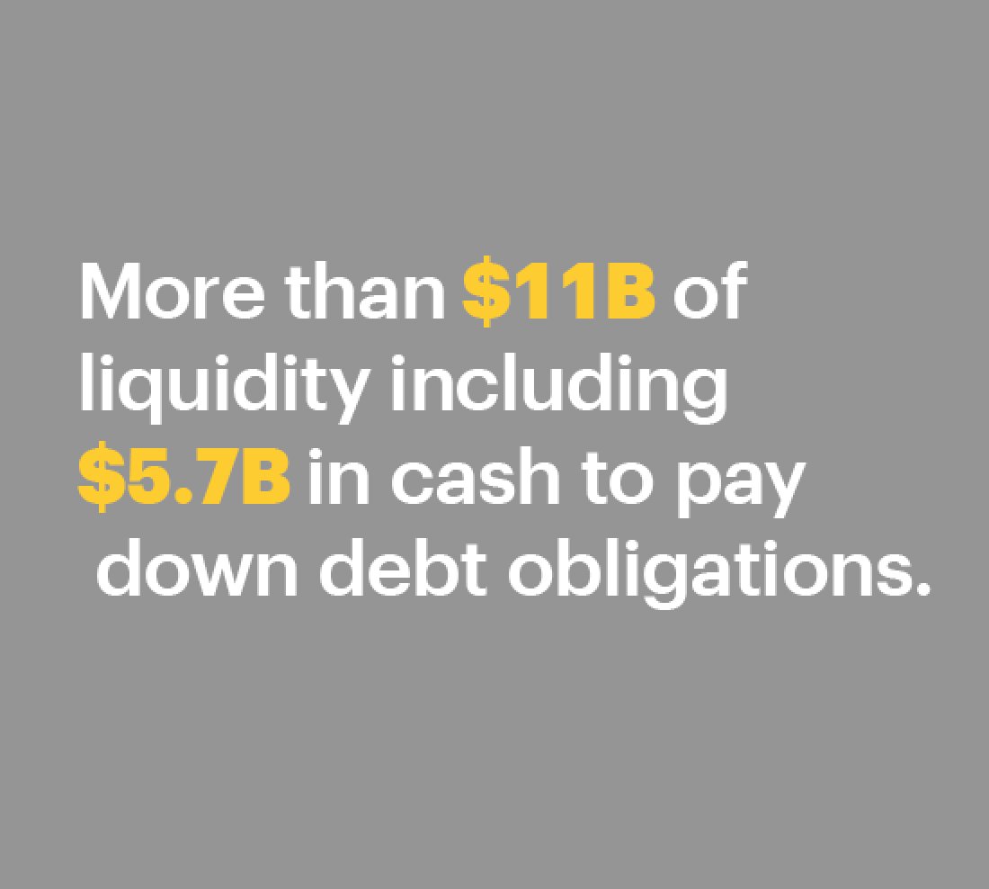 marceloclaure's tweet photo. 11/ Incredible job by the finance team @Sprint. More than $11B of liquidity, including $5.7B in cash to pay down debt obligations. https://t.co/hg9p94WyJp