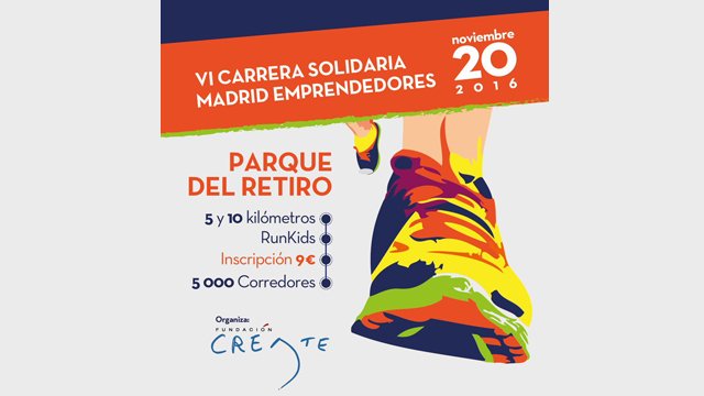 El 20 Nov. iremos a la VI Carrera Solidaria Emprendedores ¿te apuntas? bit.ly/2eAJlm6 via @carreraemprende