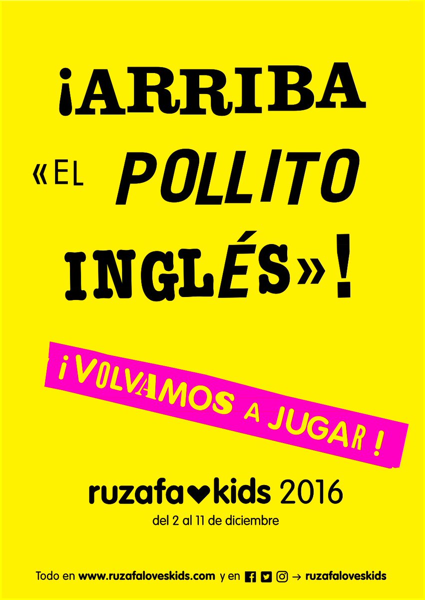 RuzafalovesKids's tweet photo. Ruzafa loves Kids 2016 tiene un objetivo muy claro. 
#VolvamosaJugar #RuzafalovesKids2016 https://t.co/8y7LTVFiMq