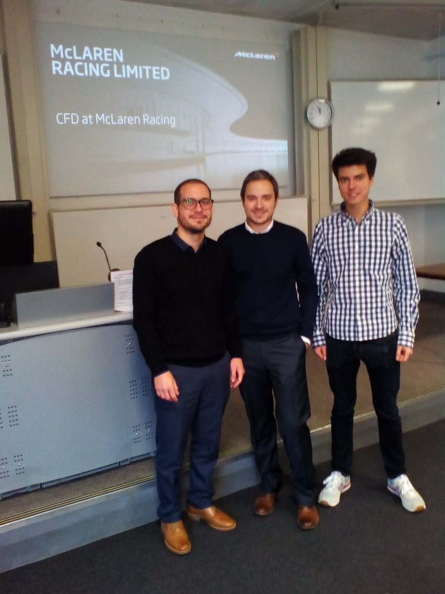 Nice to see former Imperial students now at <a href="/McLarenF1/">McLaren Mastercard Formula 1 Team</a> visiting <a href="/aeroimperial/">Imperial Aeronautics</a>, thanks <a href="/AeroSoc/">Imperial AeroSoc</a> for this