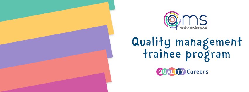 Uskoro više informacija! Stay tuned! :)
#QualityCareers #TraineeProgram #QualityMediaStation #fonbg