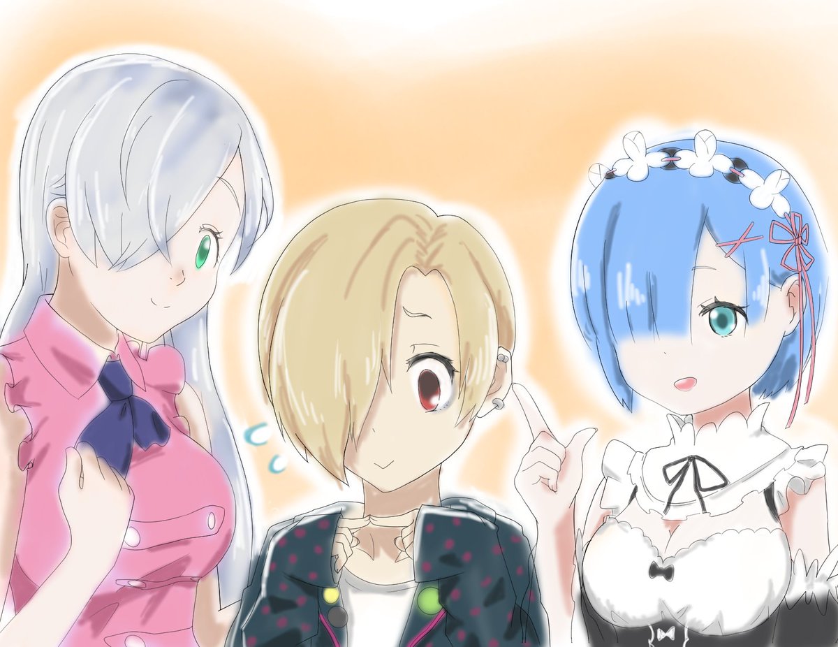 有村よもち 最近はこんなの描いてるけどめっちゃ雑多だす デレステ楓さん 艦これ浜風 片目同盟エリザベス小梅レム おそ松さんカラ松