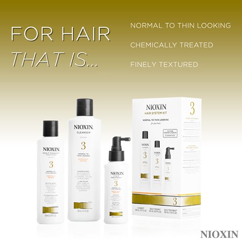 Thinning, chemically-treated, fine hair? Look no further. Learn more: nioxin.com…/3-part-hair-thickening-trea…/system3