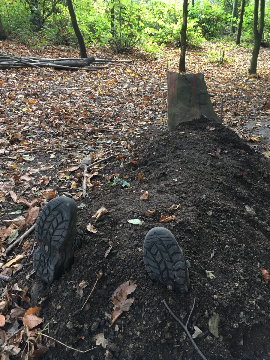 hip2trek_emma's tweet photo. We had a spooky time in the woods today @OakwellHall 's Halloween trail! https://t.co/h8sM6MIDRY