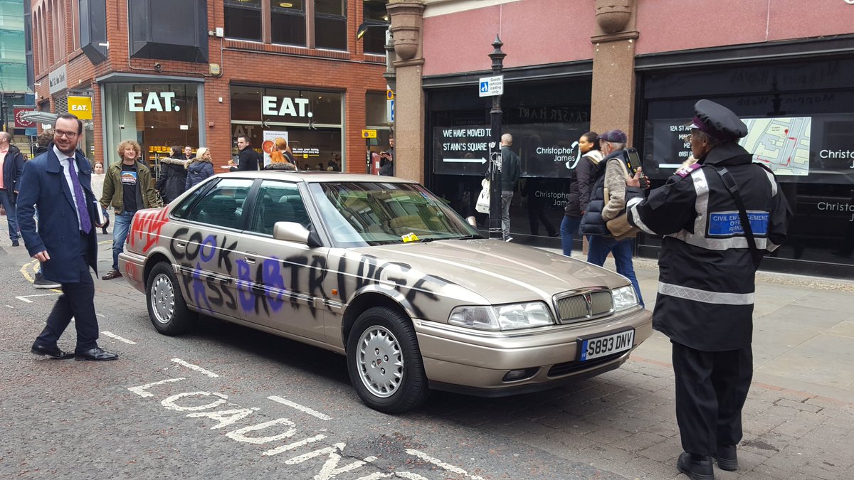 Not even Alan Partridge can escape the fury of #Manchester traffic wardens Wouldn't get this in Norwich! .<a href="/MENnewsdesk/">Manchester News MEN</a>