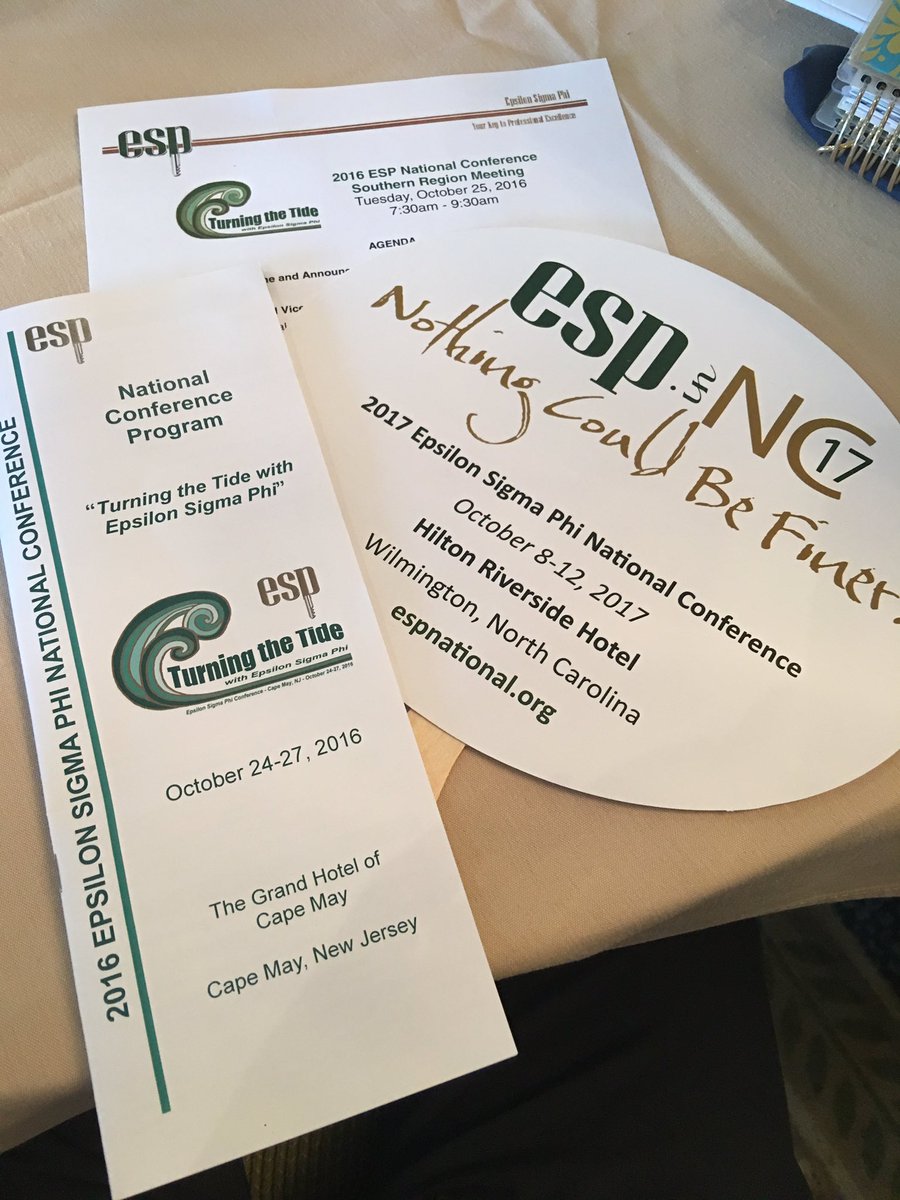 Southern Region Breakfast. Speeding the word about hosting next year. #ESPinNC