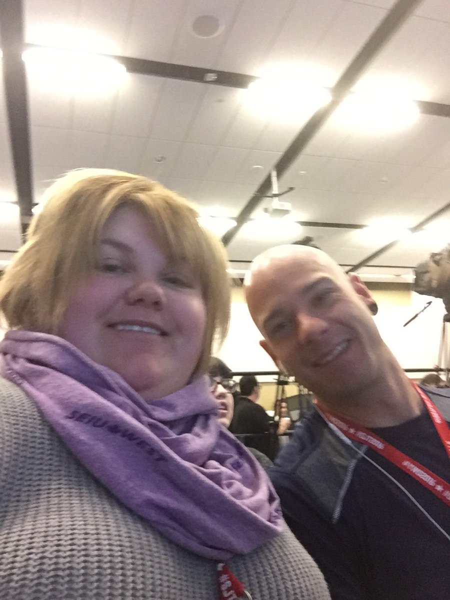 mackristy's tweet photo. Sitting waiting for PM to come to young worker summit #yws2016 # seiuwest https://t.co/hhwykA1TRa
