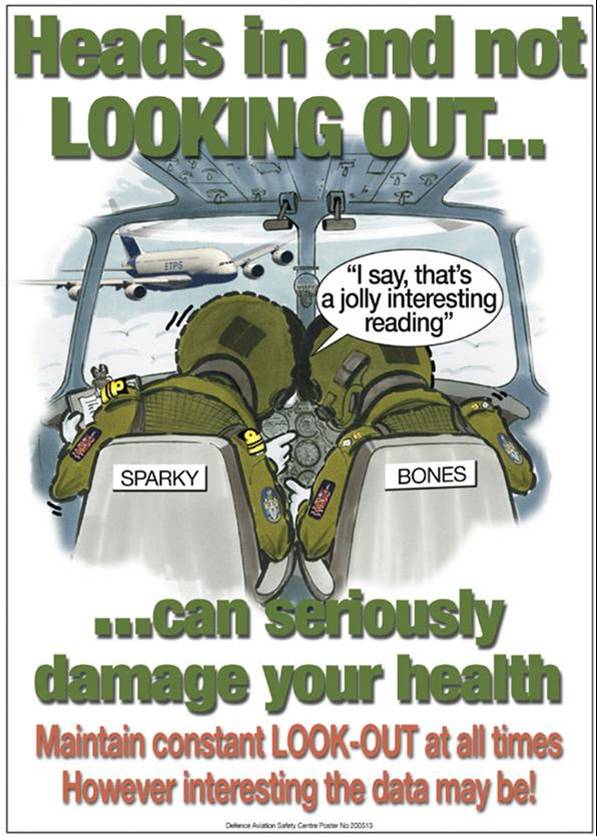 A very apt Flight Safety poster, especially with all the new T2 implementation training re the new camera and missions system #FlightSafety