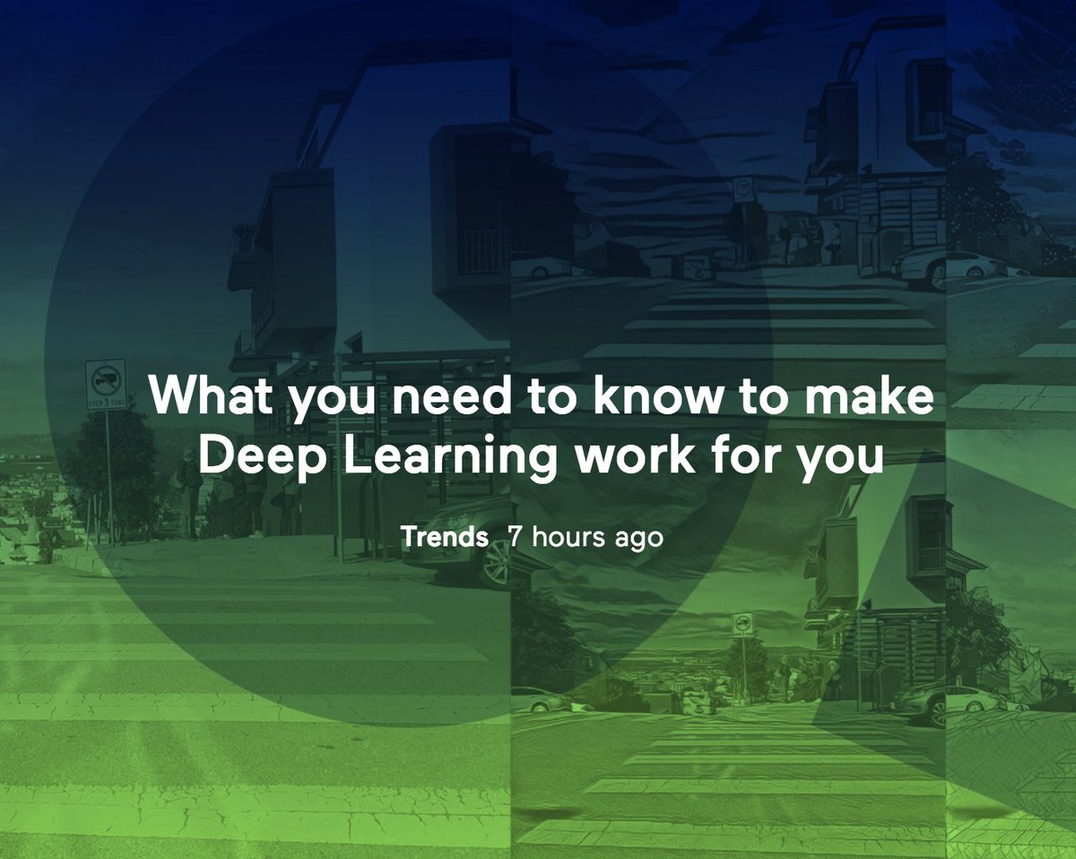 importio's tweet photo. What you need to know to make Deep Learning work for you @importio @louis_monier #ai #deeplearning https://t.co/MSpUIFx5Vs https://t.co/MuzSjiBxQ5