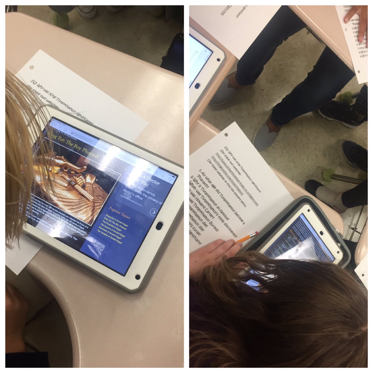 sweetpea2kids's tweet photo. #Googledocs#Groupwork
#Websiteresearch #KingTut
#bmsloveshistory https://t.co/sLJGrdwwEl