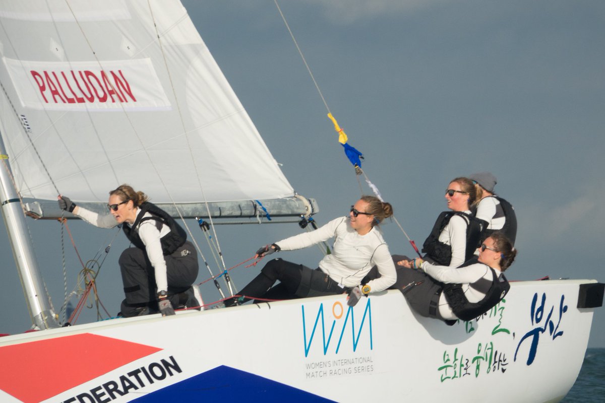 Palludan early leader with Team Ulrikkeholm in Busan <a href="/busanmatch/">Busan Match Race</a>  
wimseries.com/trine-palludan…
#WIMSeries #BusanWMR2016