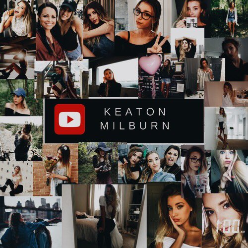 MilburnAnnual's tweet image. just a little fan art I made for Keaton💕☁️