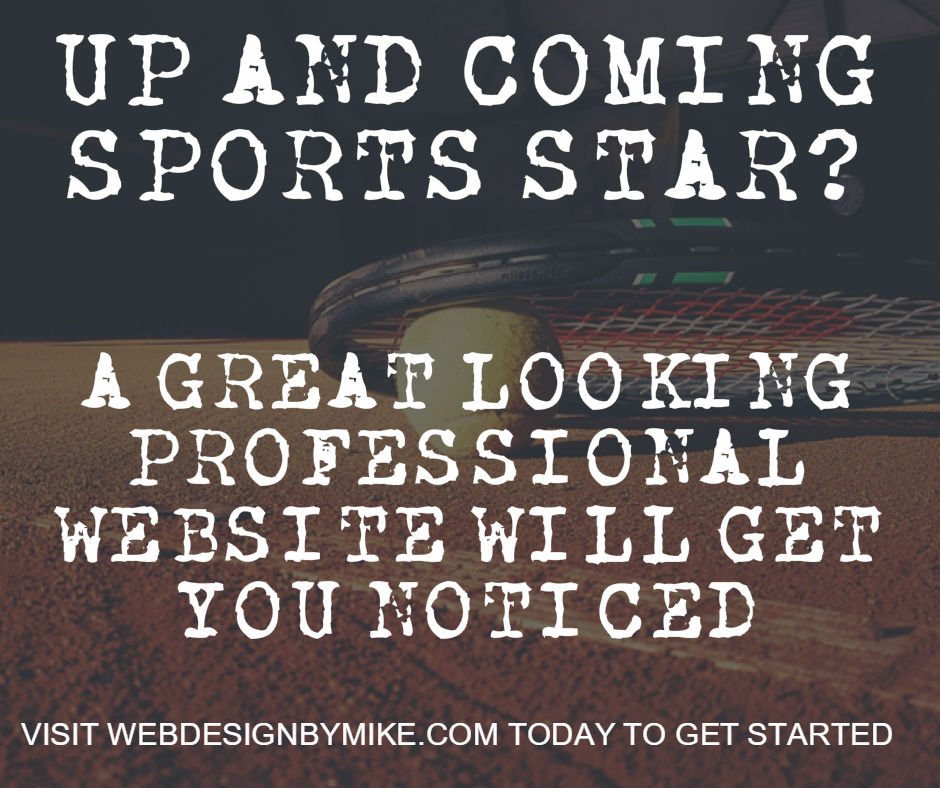 WebDesignByMike's tweet image. Get noticed by scouts and sports promoters with a fantastic looking website at an excellent price. Visit webdesignbymike.com   #ATSOPRO