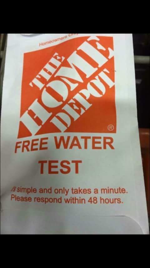 ryetinyrose's tweet image. Check this out 
#HomeDepot #WaterIsLife #testingwater #free
