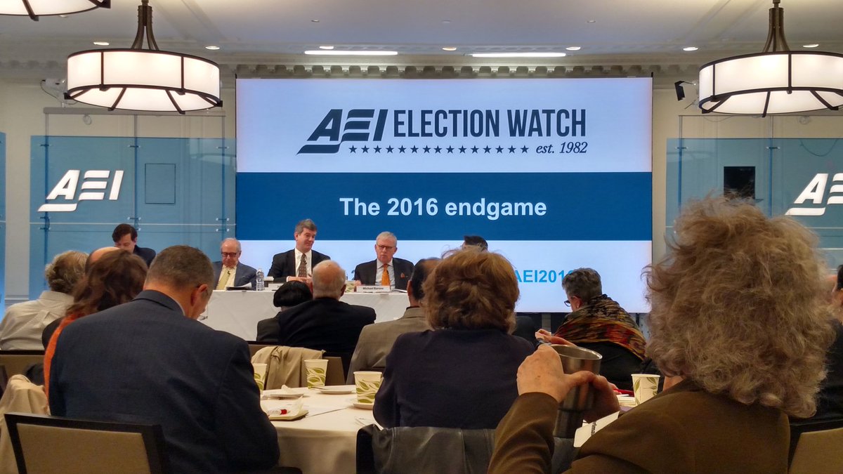 mattiweil's tweet photo. .@BPC_Bipartisan Fortier: We should improve elections, but they won't be rigged. #AEI2016 #Election2016 https://t.co/H74UbeFaTv