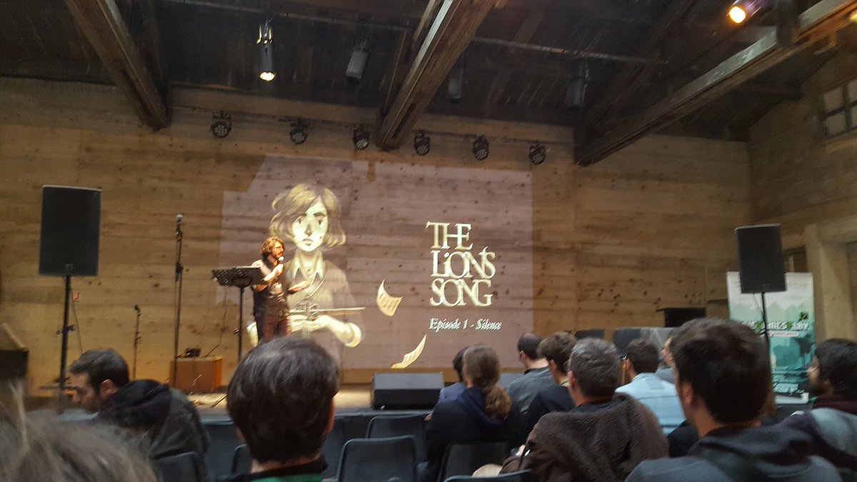 AtomicSnailGame's tweet photo. @Mipumi many thx for your interesting keynote on episodic games. #theLionsSong looks amazing ! #IGP7 @IndieGamesPlay https://t.co/pXn8mkLbuD