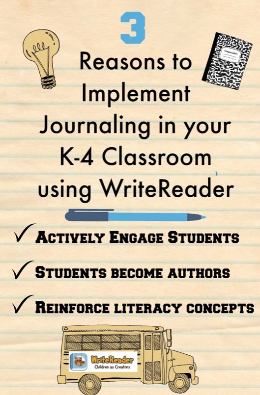 WriteReaderApp's tweet photo. 3 Reasons to Implement Journaling in Your K-4 Class #writing #edtech #ela #literacy #author https://t.co/VpREMiJxqC https://t.co/W7dbhdvRi9
