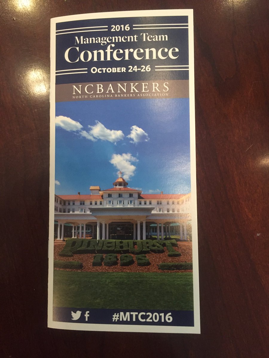 wyrickrobbins's tweet photo. #WyrickRobbins is proud to be a sponsor of the @NCBankers Management Team Conference @PinehurstResort #MTC2016 https://t.co/dJg64jl1bH