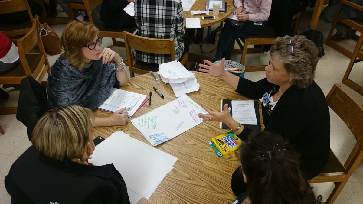 MTCummins's tweet photo. Perry Hall community schools swap ideas around FA, TSGI, Feedback, Grading, and tech! #stealingalot #hall2gether https://t.co/TAuErwQ1yF