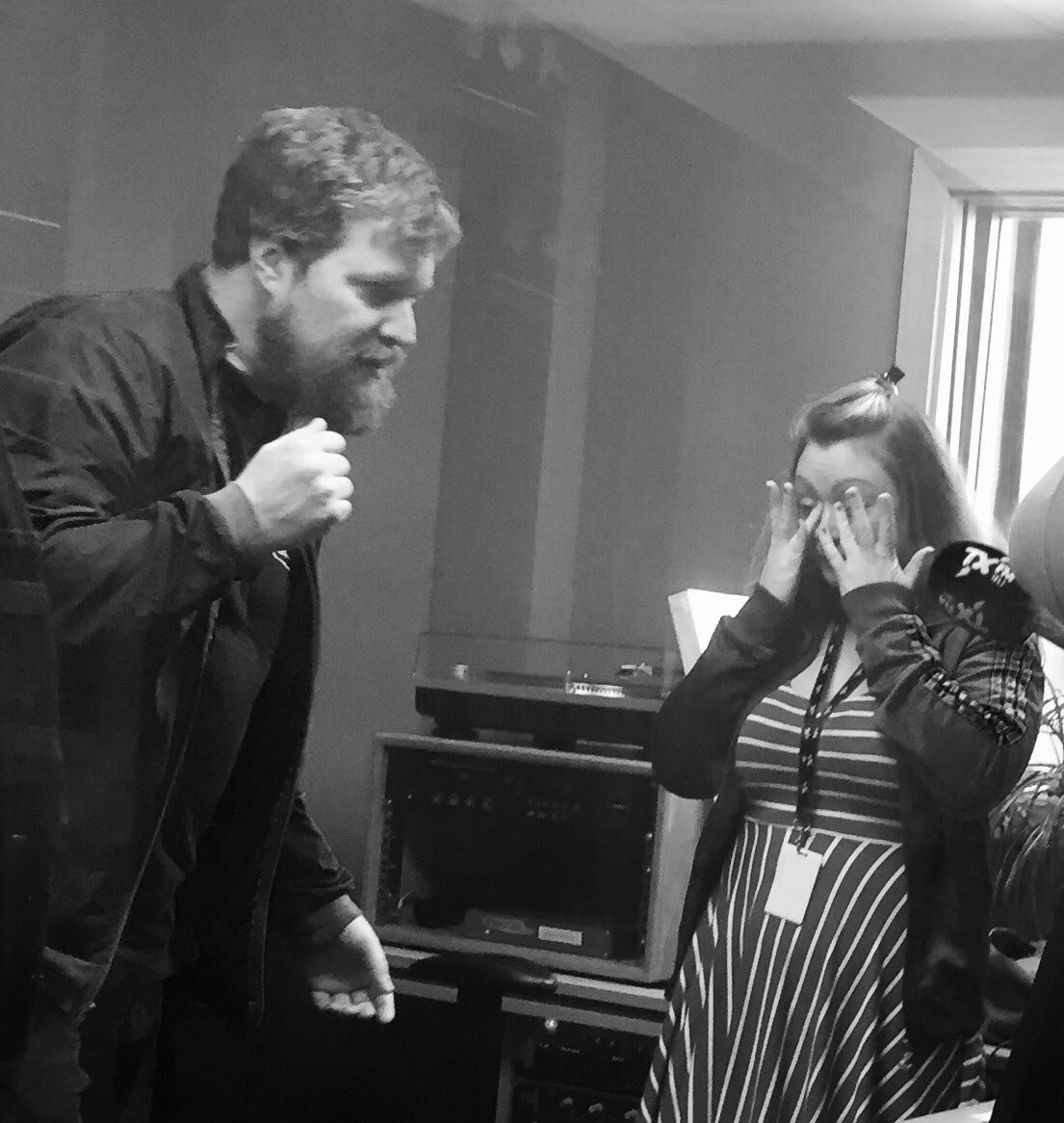 I think @johnwgrant just gave <a href="/clairebeck1052/">Claire Beck 🪩🏳️‍🌈🏳️‍⚧️</a> <a href="/TXFMDublin/">TXFM</a> the shock of her life. Way to say goodbye big guy.
