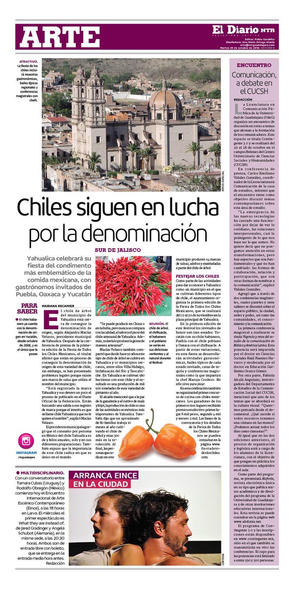 sonia_ssi's tweet photo. Chiles siguen en lucha por la denominación de origen en Yahualica #Arte  @NTRGuadalajara https://t.co/OC9UKZsqvC