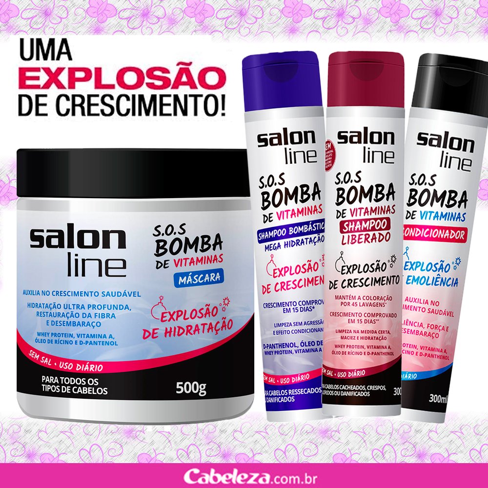 Cabeleza's tweet photo. O S.O.S Bomba de Vitaminas promove uma explosão de crescimento. Mais informações dos produtos clique aqui > https://t.co/GqLJHKA7kZ https://t.co/9hIfsVthbl