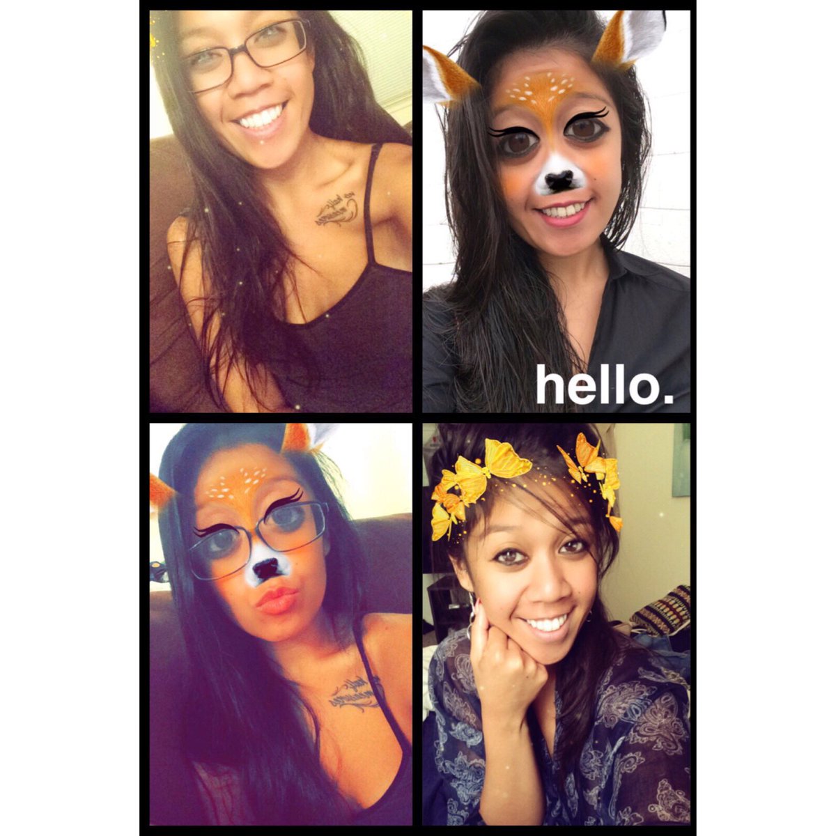 _lanimai's tweet photo. #snapchatfilters #thatisall 🙈💋✌🏼️ -- selfies all day. https://t.co/5hyMK9Z45s