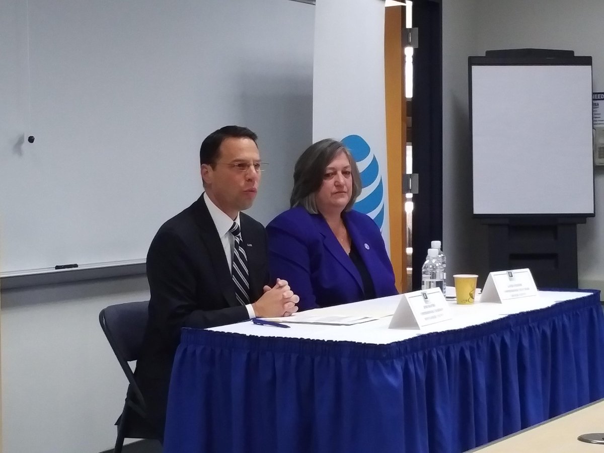 JFD405's tweet photo. TY to @JoshShapiroPA and @KathiCozzone @MainLineChamber "State of the Counties" briefing. #ATTPA @ATT proud to sponsor. https://t.co/nFfOFtZxFm