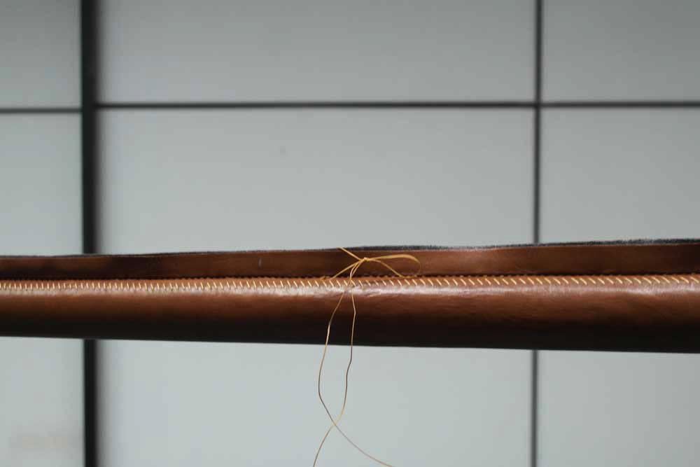 Usually used for handbags, soft yet enduring leather transforms #handrail for a retail project. For more #handrails: billamberg.com/interiors/