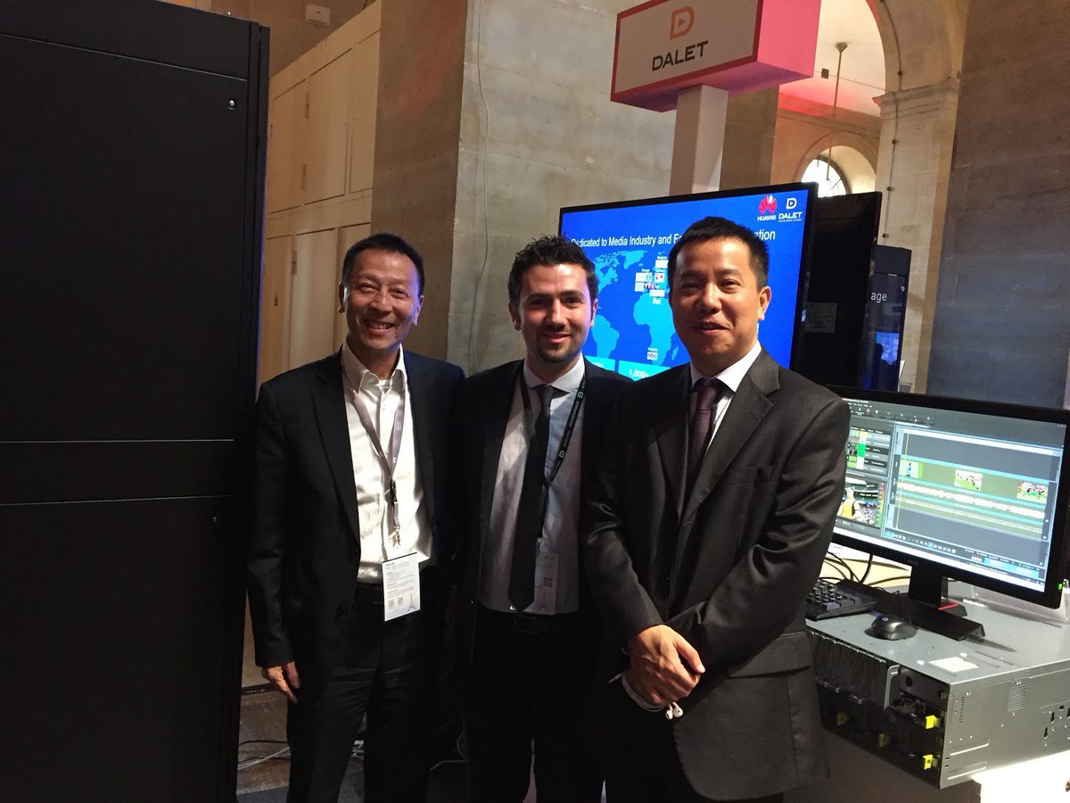 DaletTechnology's tweet photo. Thanks to partner @HuaweiEnt for a great #HCE2016 exhibiting the power of the #cloud for #media via @DaletGalaxy demos & inspiring keynotes https://t.co/l58e7i8JOj