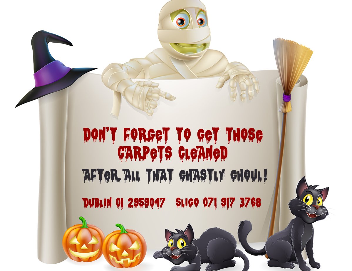 thecarpetclean's tweet photo. A Halloween message from The Carpet Cleaning Company in Dublin &amp; Sligo
#halloween #carpets #sligocarpetclean #dublincarpetclean https://t.co/U3yxaoJ4GI