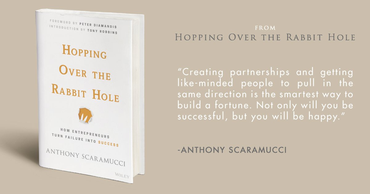Scaramucci's tweet photo. Good partnerships lead to success and happiness #HoppingOverTheRabbitHole #TurnFailureIntoSuccess https://t.co/YbzvAc2iJG https://t.co/dhmiIZ2VHf
