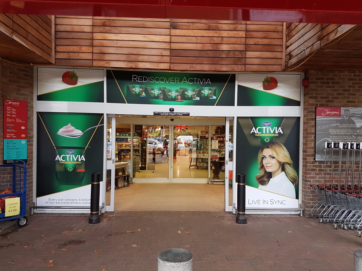 jempsonsstores's tweet photo. Loving our new Peasmarsh store entrance graphics from @ActiviaUK to promote their 'Rediscover Campaign' featuring @KathJenkins #LiveInSync https://t.co/hXxeexJDH6