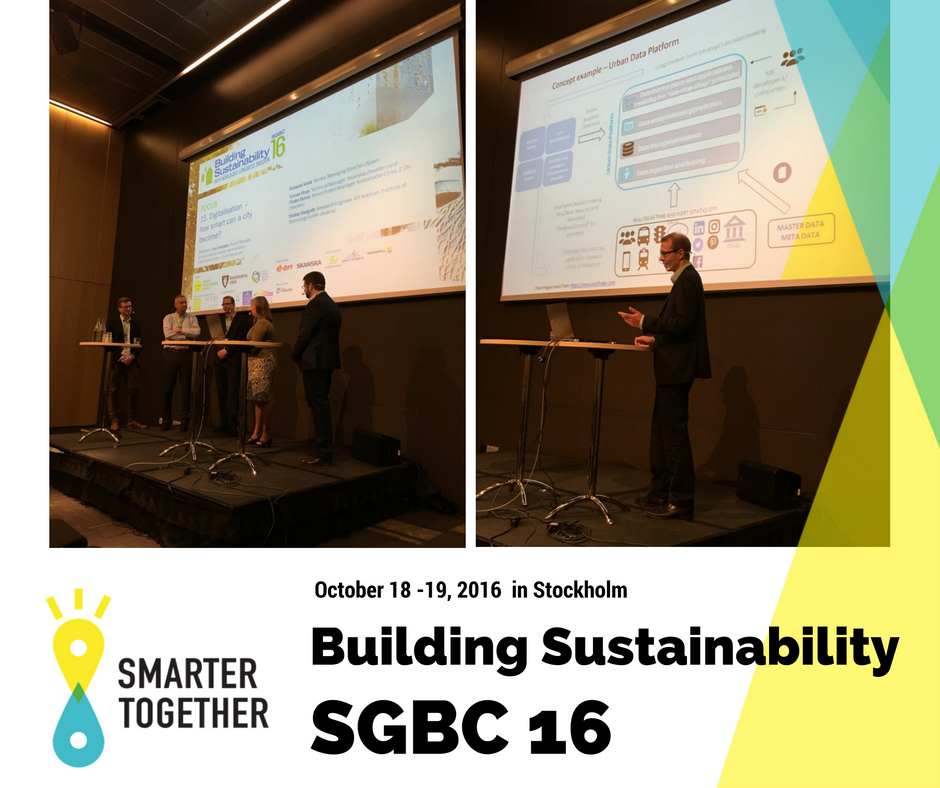 SmarterH2020's tweet photo. Last week, #BuildSust16 took place in Stockholm:great exchanges, showcases of cities and cooperation among all #H2020 smart cities projects! https://t.co/1tnWNctqWn