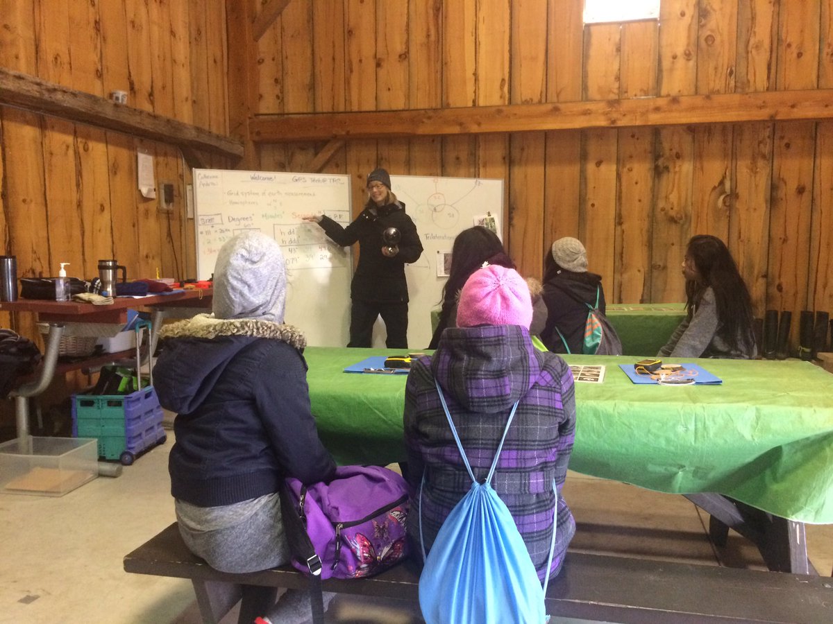 Grade 9 Leadership students learning about #outdoored #gps #geocaching #Sustainability @YourRiverwood <a href="/tlkleadership/">Leadership Academy</a> <a href="/principaltlkss/">principaltlkss</a>