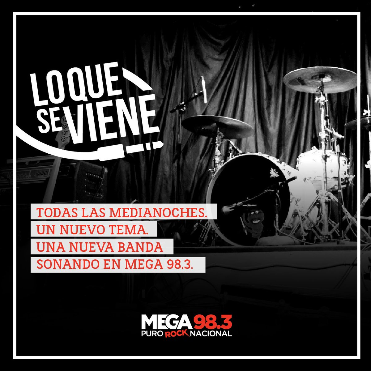 A la medianoche escuchá una nueva banda en #LoQueSeViene en Mega 98.3. Hoy, <a href="/reibandfunk/">reibandfunk</a>