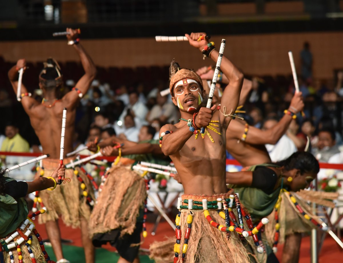 Witnessed glimpses of the spectacular tribal culture at the National Tribal Carnival.
