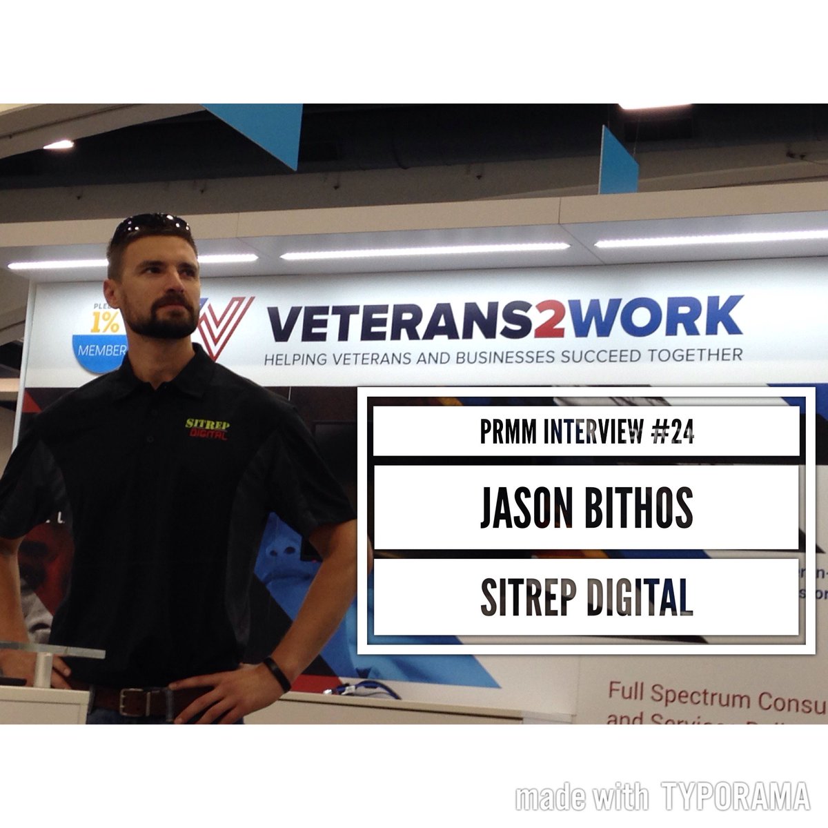 cecemlee's tweet image. PRMM Interview with Jason Bithos of @sitrepdigital on Veterans in tech.   ow.ly/rDc6305vWts #veterans2work #veterans